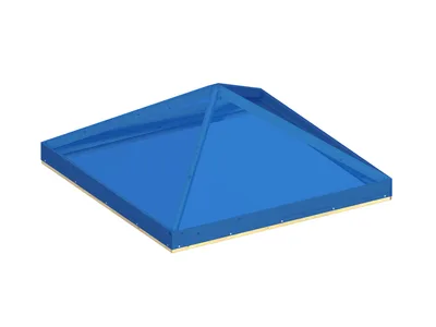 Dachkonstruktion mit Plane blau für Spielturm BIG