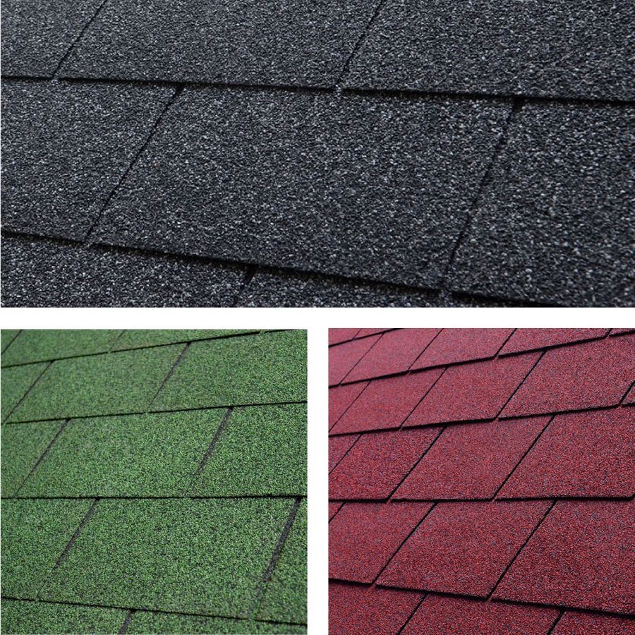 s-l1600y9NWyuMivIKy4 Bitumen Dachschindeln 2 m² rechteckig schwarz rot grün