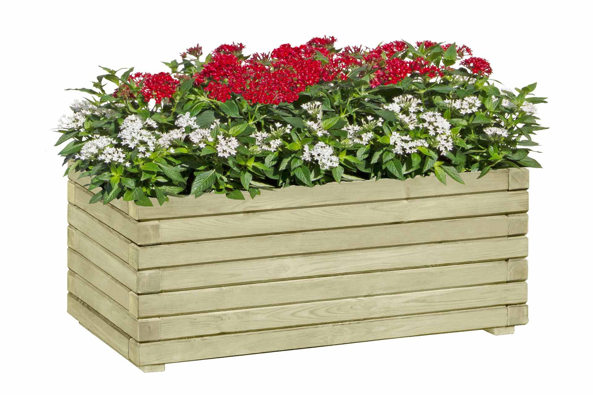 Pflanzkasten 80x40x35 cm Blumenkasten aus Holz kesseldruckimprägniert Blumenkübel Pflanzkübel