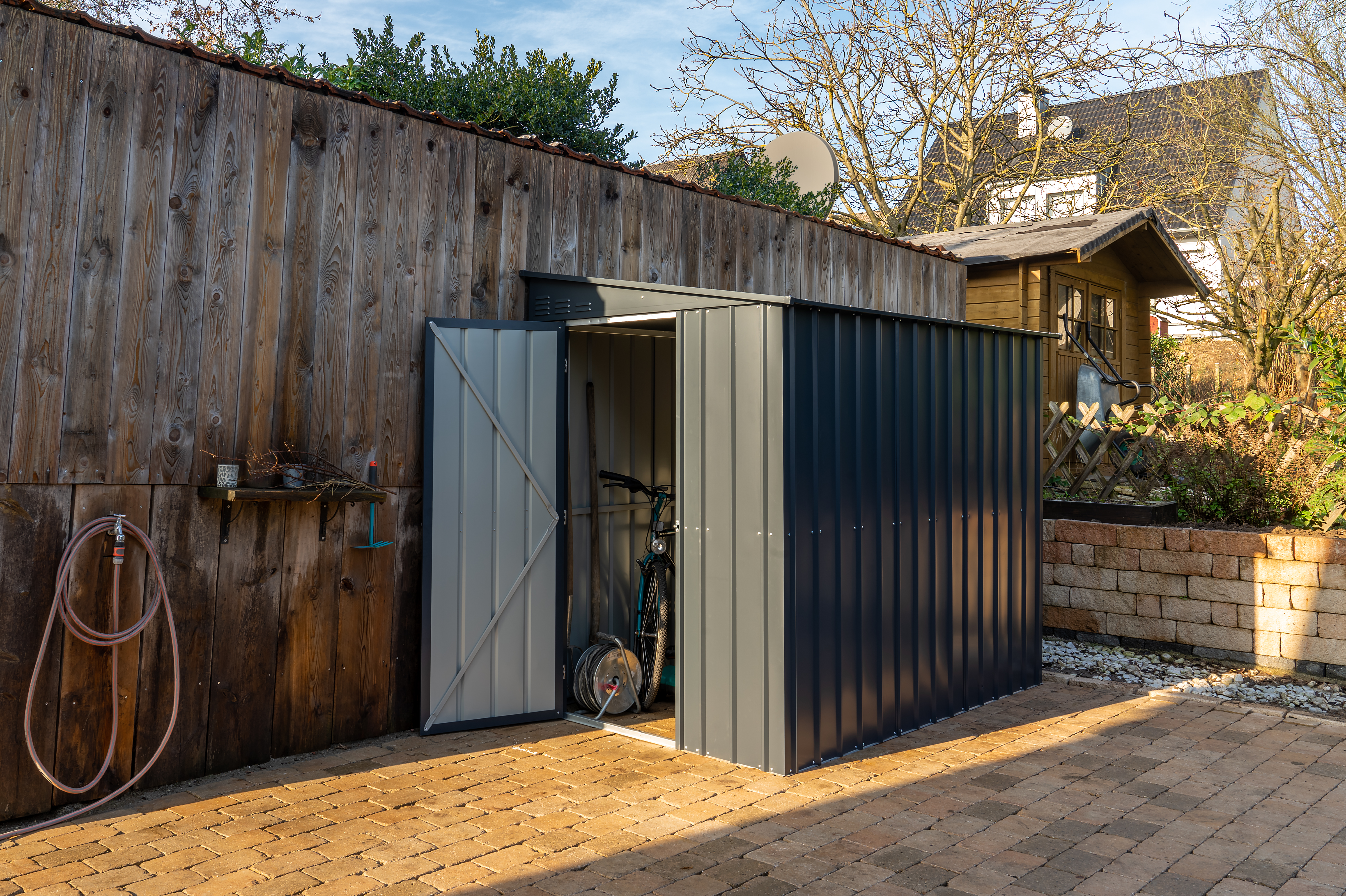 Gerätehaus Wand-Zierde „LeanTo“58 H178, anthrazit