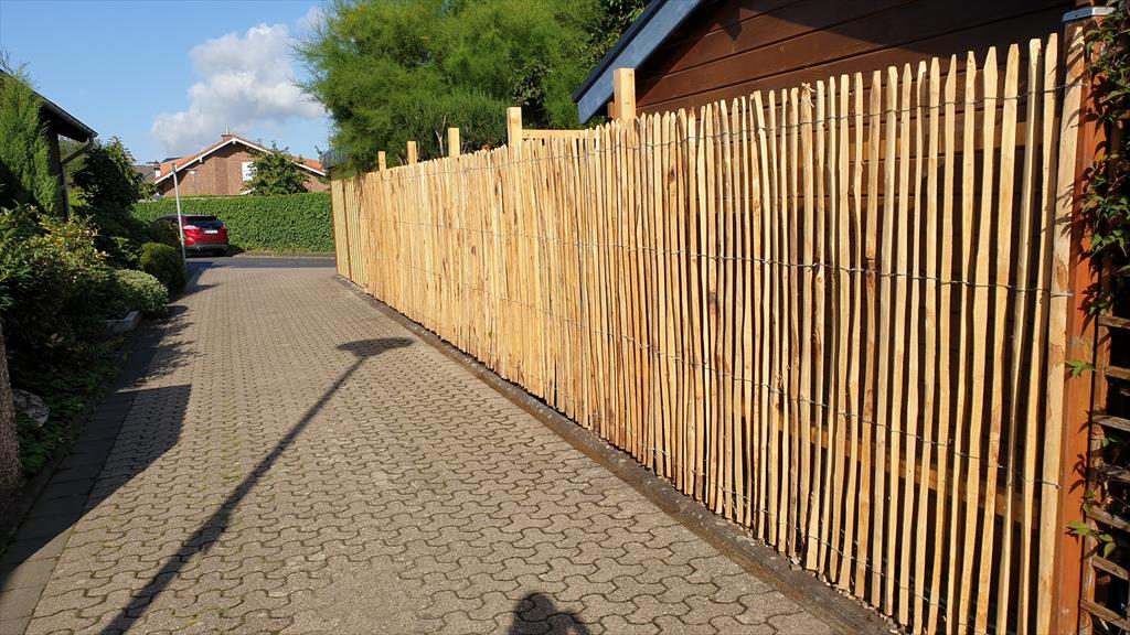 b99 Premium Staketenzaun Sichtschutz französische Kastanie Rollzaun