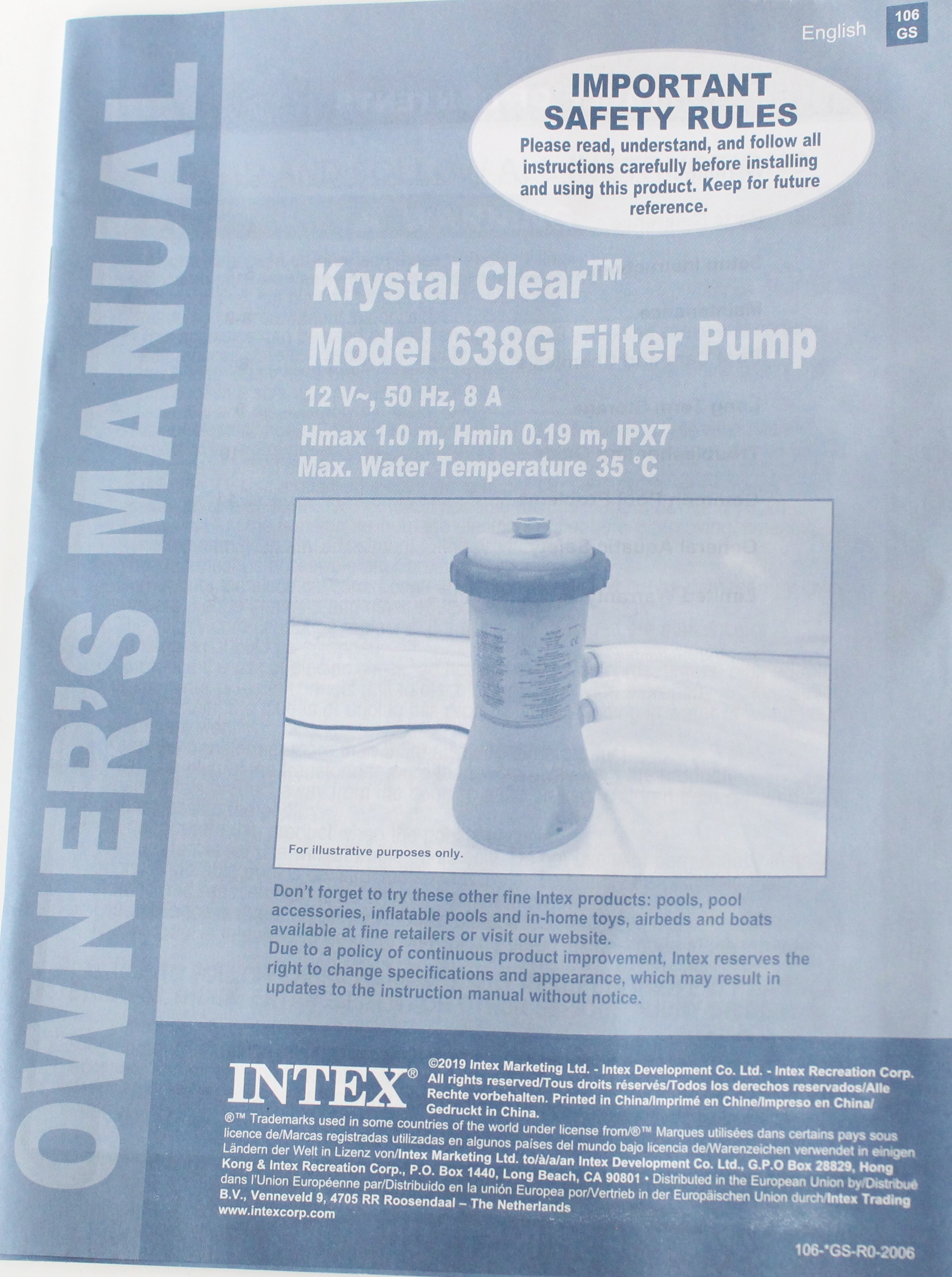 IMG_4734 Original Intex Ersatzteile für Premium Pool Prism Frame 26724GN - Ø 457cm x H 107cm