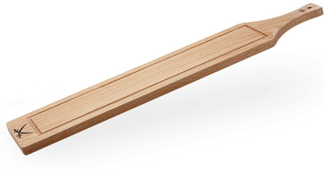 Servierbrett 77x15x2 cm Eiche Sansibar ‎43651 mit Griff rutschfesten Silikonfüßen