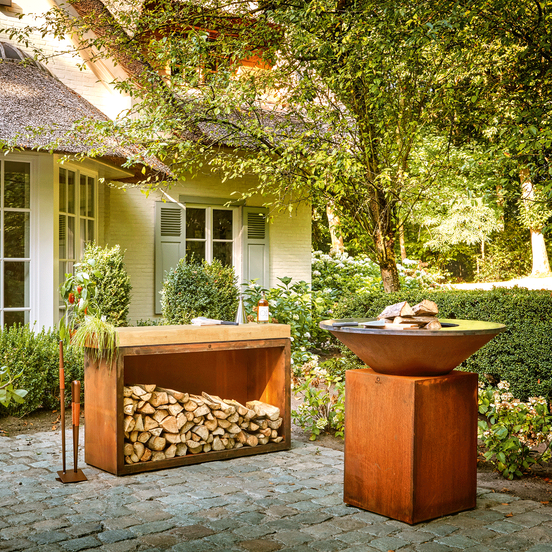 OFYR Butcher Block Storage 135 Corten Keramik Dunkelgrau