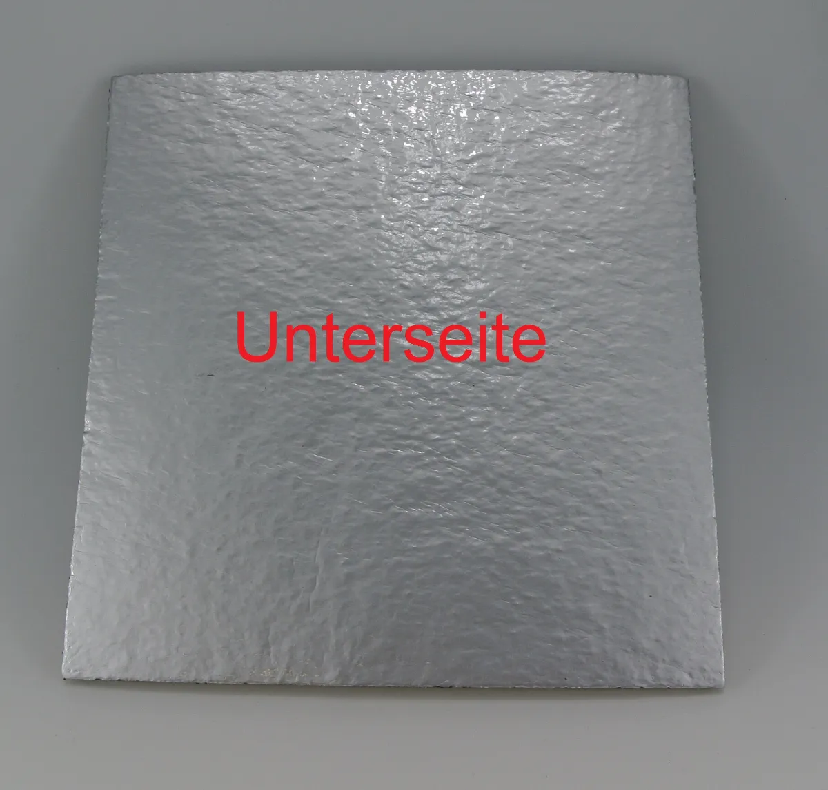 Alukaschierte Gummiunterlage 200x200x5 mm für Stelzlager Isopad Gummipad Gummigranulat