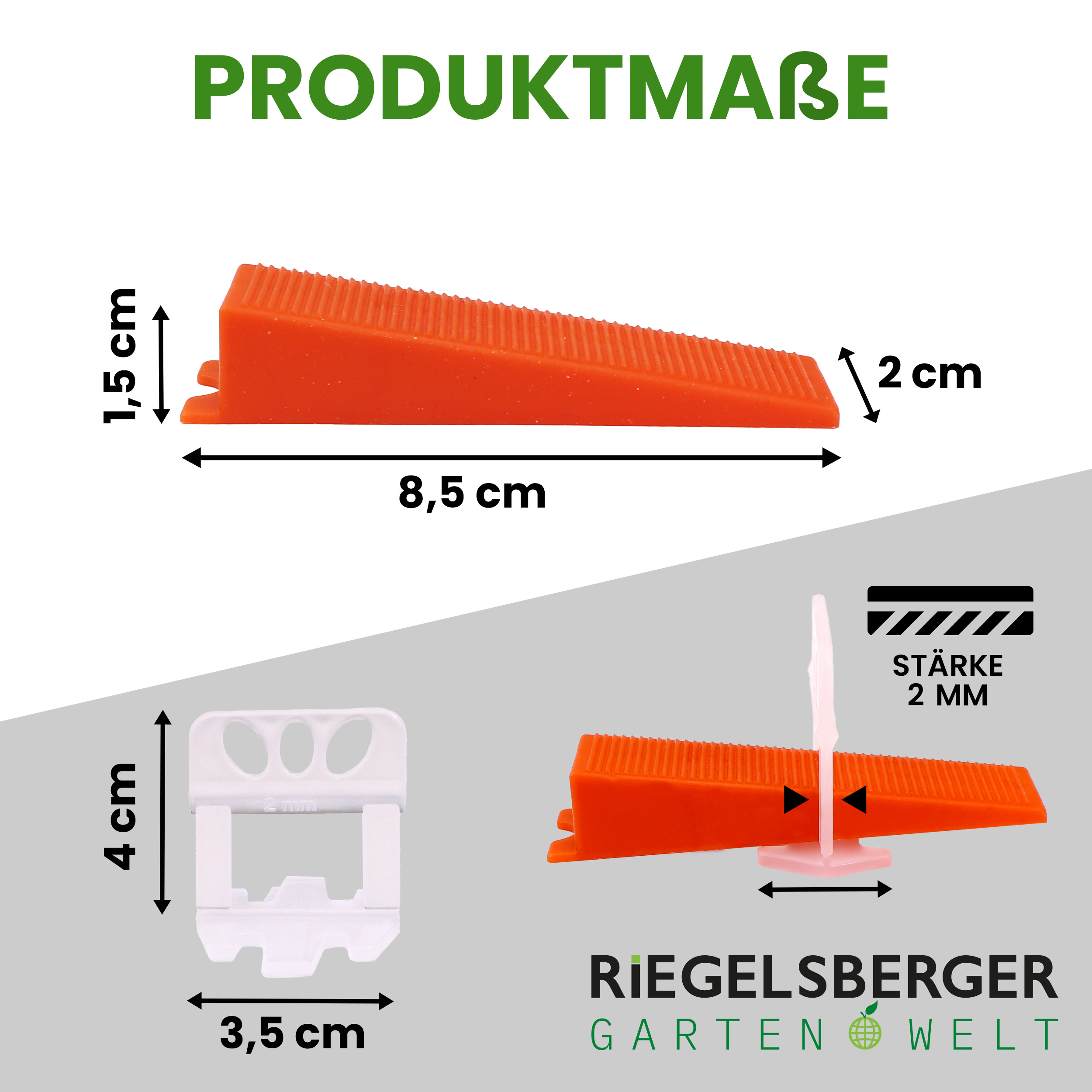 3ZffpUQo3K2uza 100 Stück Fliesenkeile wiederverwendbare Montagekeile Kunststoff Nivelliersystem Verlegehilfe