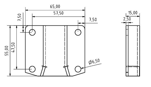 63UjUAaDFkbo3b Pitzl Wandverbinder WVP 110 x 65 x 18 mm galvanisch verzinkt Art.-Nr. 88070.0000