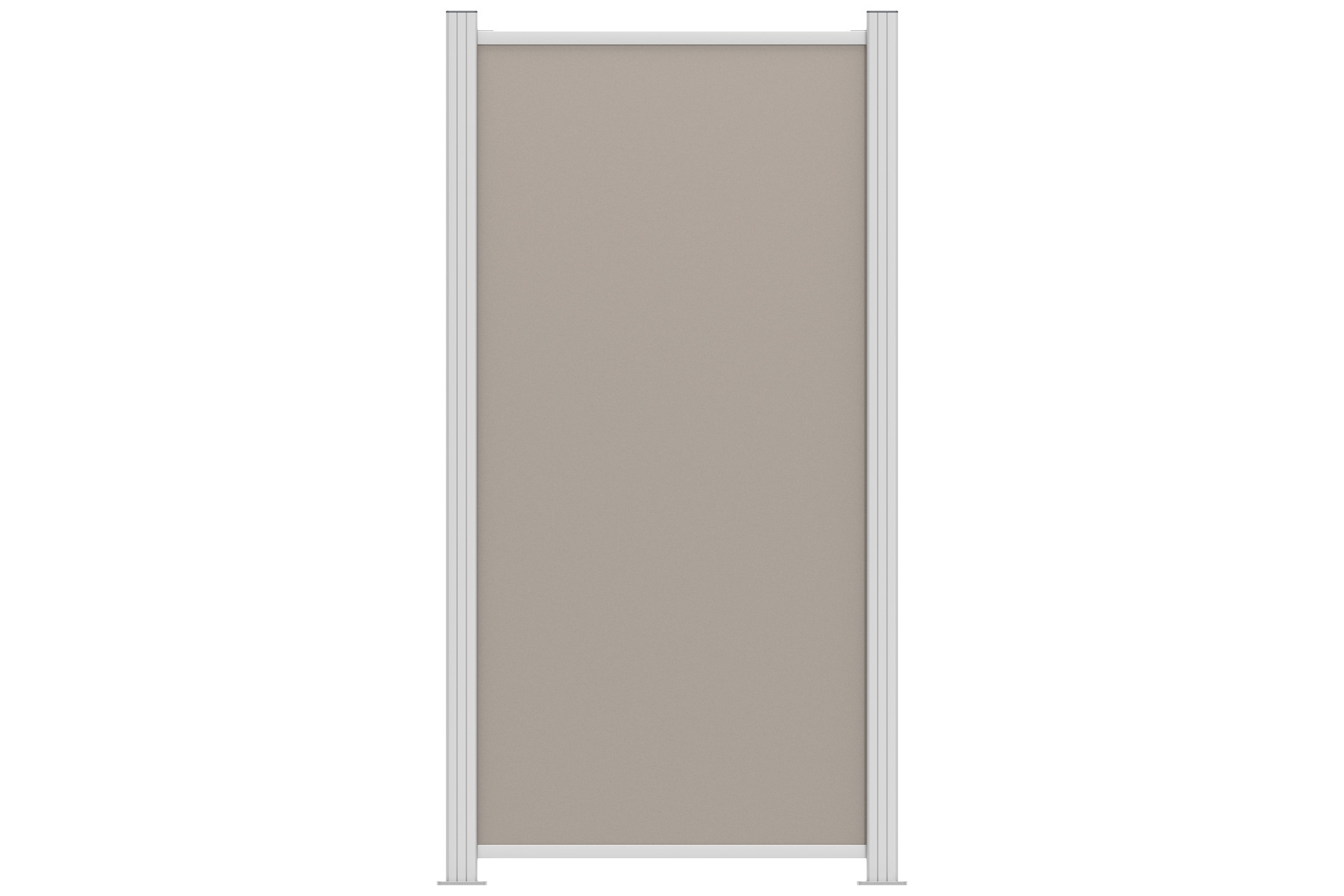 Halbelement-terragrau_ Sichtschutz EASY-BOARDS ACP Steckzaun Halbelement 88x177 cm terragrau