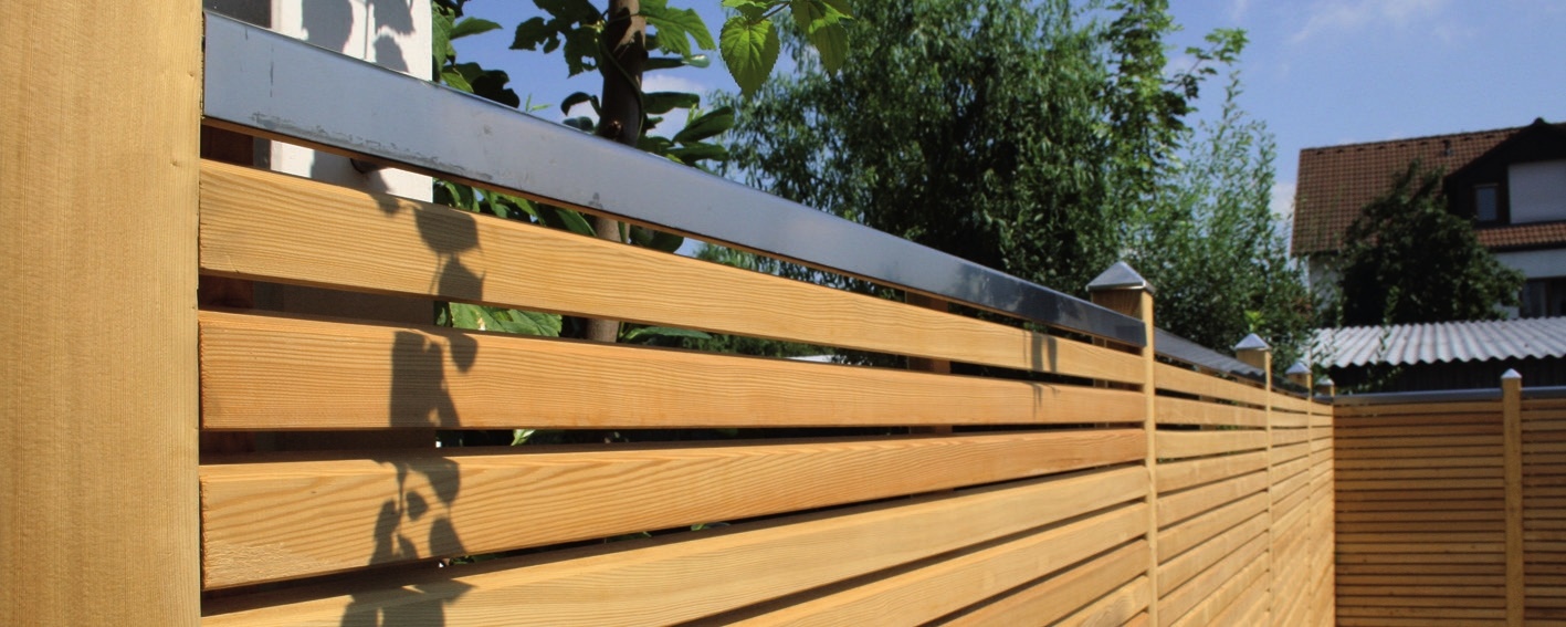 Abdeckleiste Edelstahl 180 cm Edelstahlleiste für Premium Rhombus Zaunelement