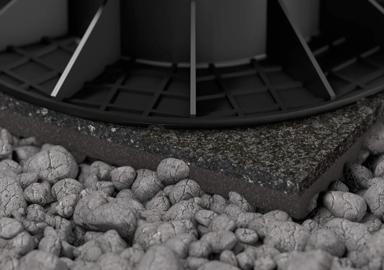 Hartschaumpad 200x200x10 mm EPP Isopad für Stelzlager hochdruckfest & stappelbar 1 Stück