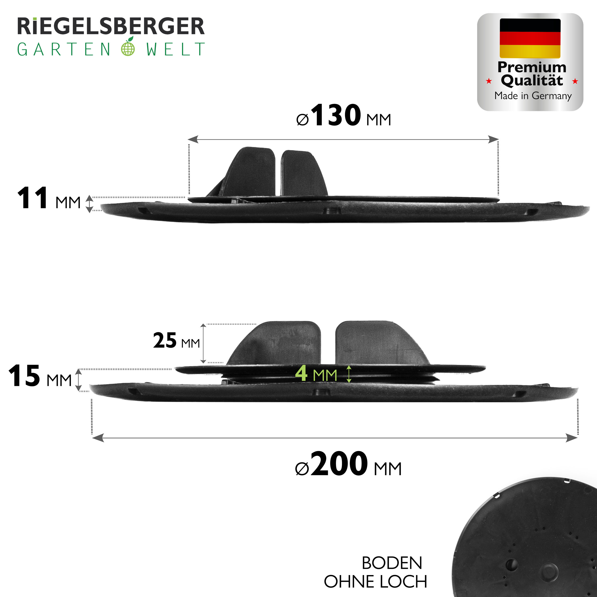 Balkenlager PREMIUM Terrassenlager für Holz WPC ALU Stelzlager Stellfuß höhenverstellbar