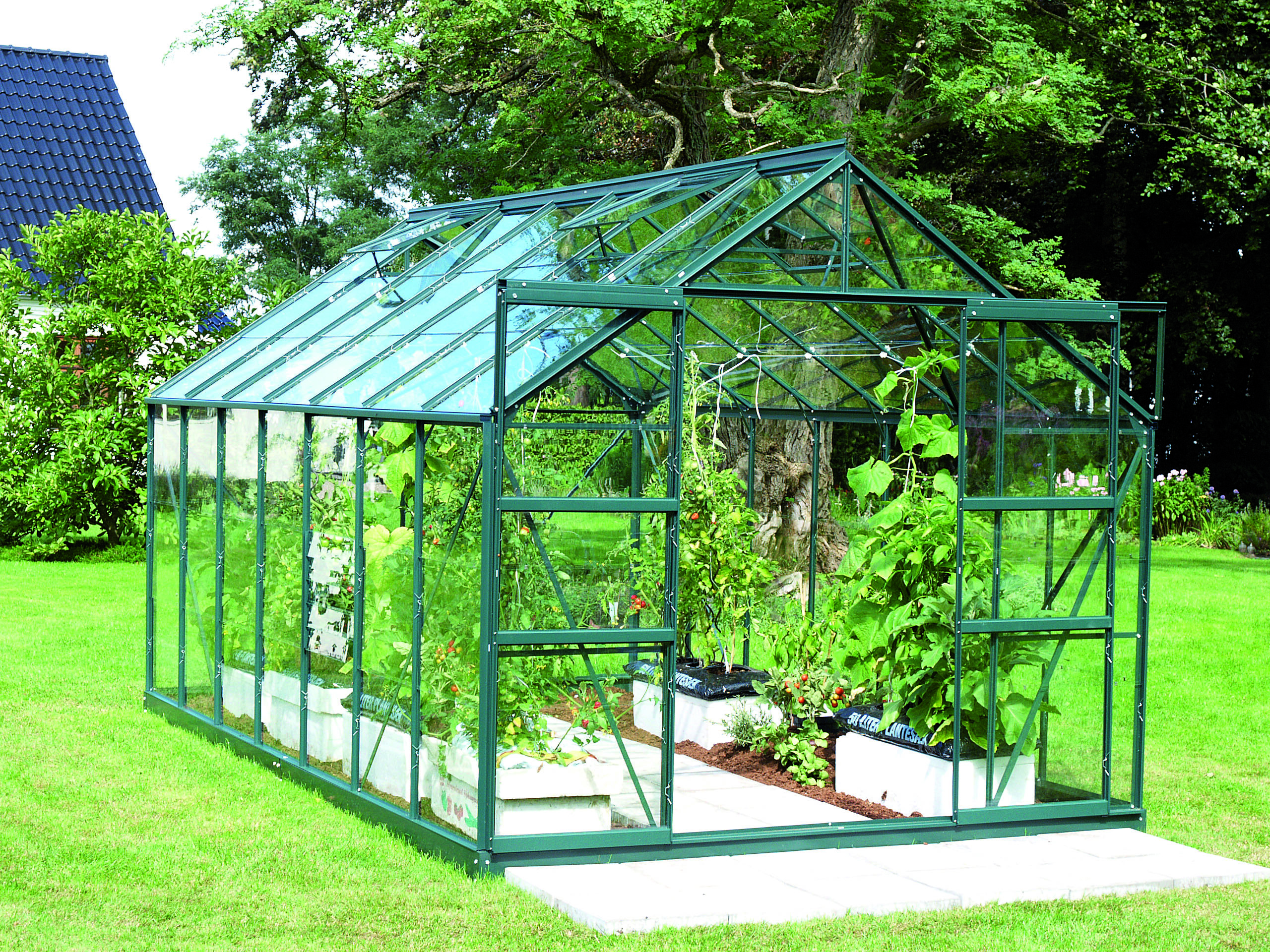 Gewächshaus Mars 11500 ESG 3mm, smaragd