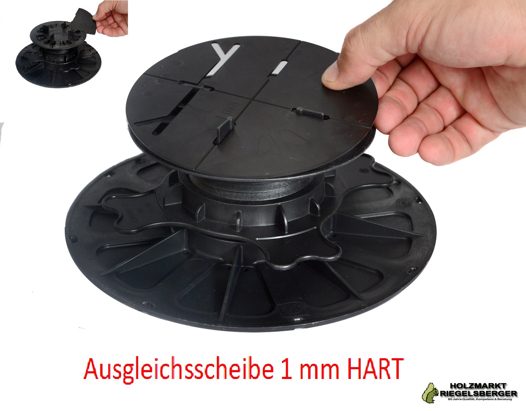 Ausgleichsscheibe 1 mm, Ø 130 mm für Premium Balkenlager