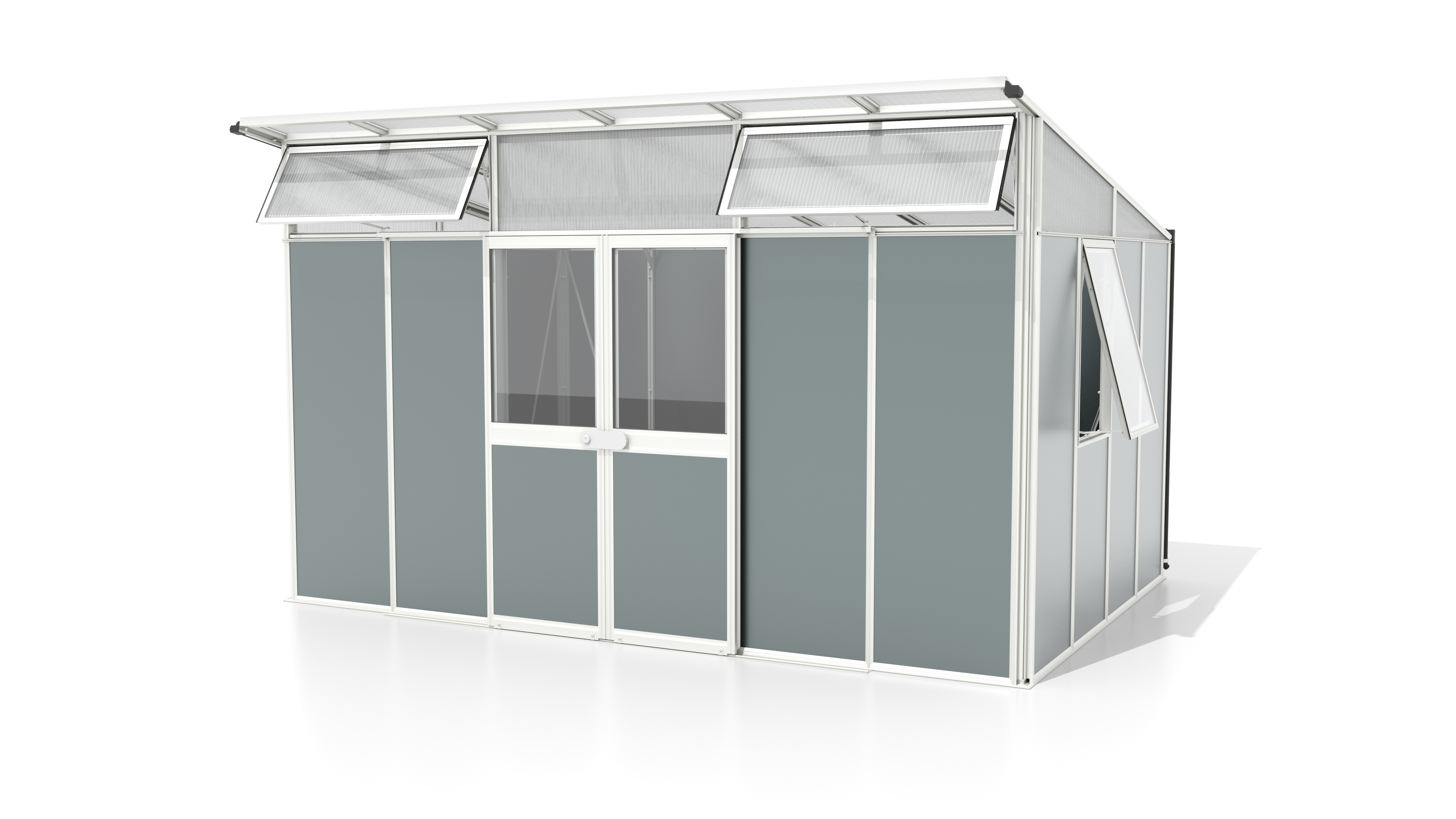 MGH_Kosmos_11500_weiss-grau_Kombi_40006201_FS_01 Kosmos 11500 Gerätehaus, weiß B393 x L295 x H242 cm