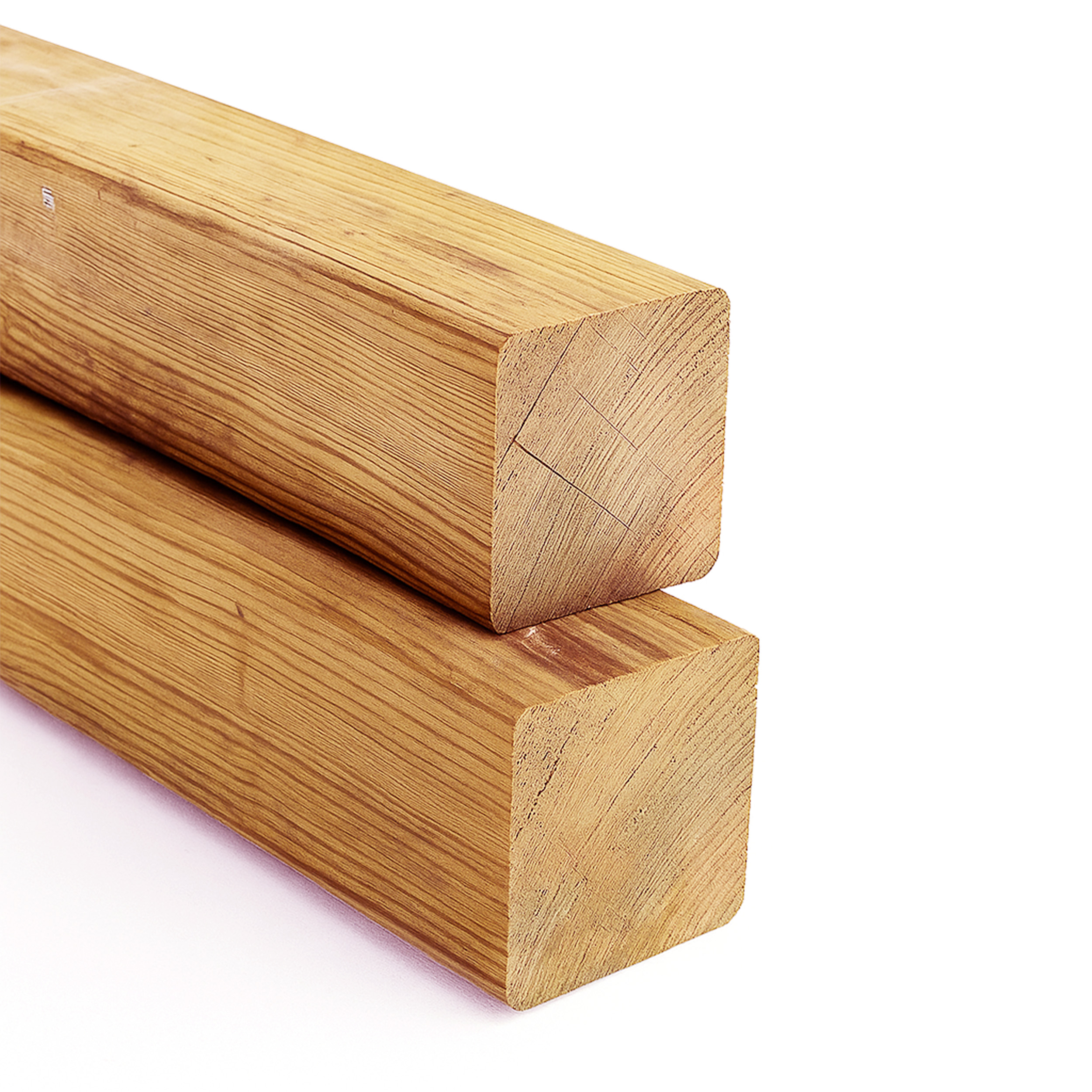 Pfosten 70x70 mm Lärche natur 4-seitig glatt Kantholz Pfosten 70x70 mm Lärche natur 4-seitig glatt Kantholz