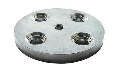 90 Pitzl Säulen-Pfetten-Verbinder SPP Obere Platte Ø 90x10 mm M10 Stahl galvanisch verzinkt 88710.0000
