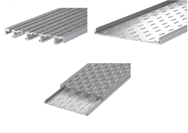 Aluminium Entwässerungsrinne Pro 150x20 mm Länge 1950 mm Belüftungsrinnen mit Unterrinne Base-Set