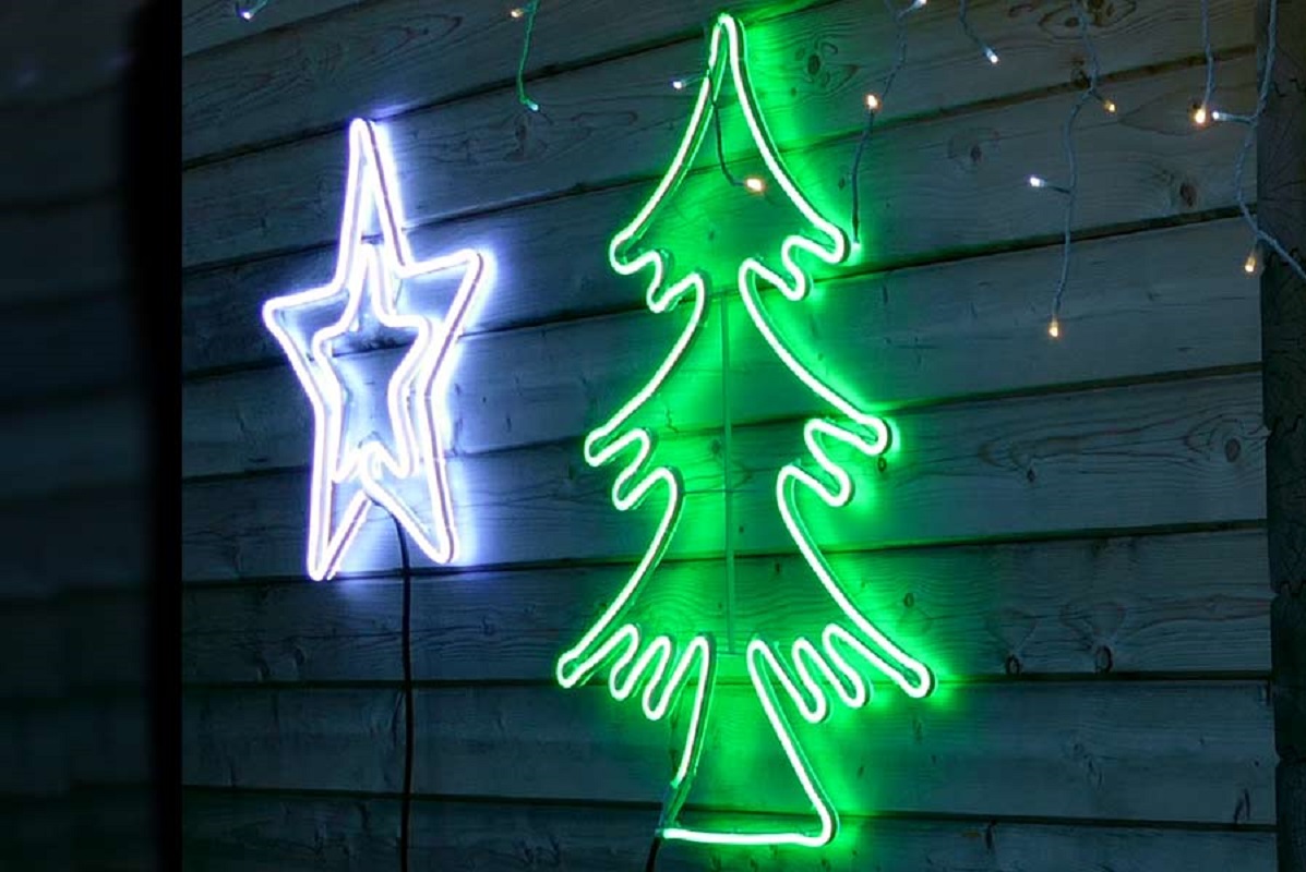 c1USPBGedj35GHm Neon Lichtschlauchfiguren Weihnachtsfiguren LED-Lichter Weihnachtsbeleuchtung Dekofiguren
