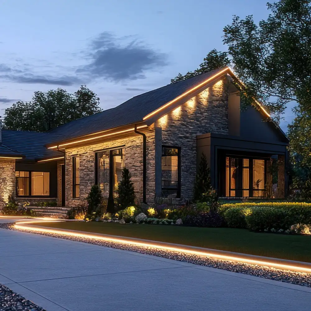  Silikon 24V LED Streifen 1 cm breit für Wegebeleuchtung