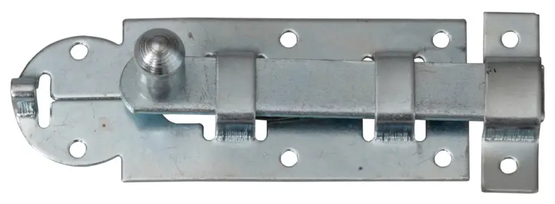 Türriegel mit Knopf und Schlaufe 80mm (Stahl verzinkt (1 Stück) - 686 50 30 75)