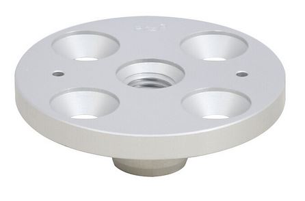 alueloxiert Pitzl Säulen-Pfetten-Verbinder SPP Obere Platte Ø 80 x 8 mm Innengewinde M16 Alu eloxiert 88715.0000