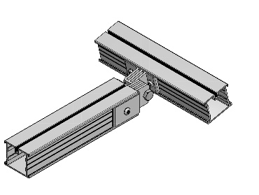 3D-GELENK-KOPPLUNG-SIDE für Unterkonstruktion 23x45 mm inkl. 4 Bohrschrauben MADE IN GERMANY