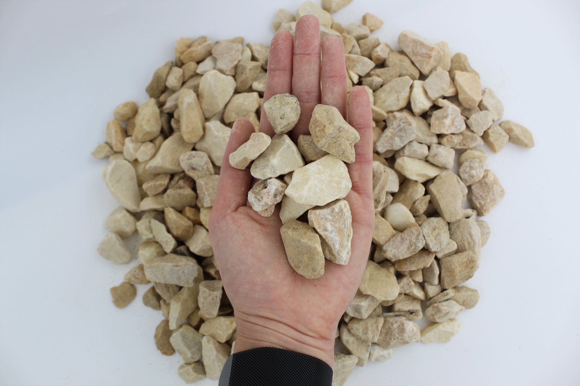 Ziersplitt 25 kg Splitt ungewaschen Gabionenfüllung Deko Garten