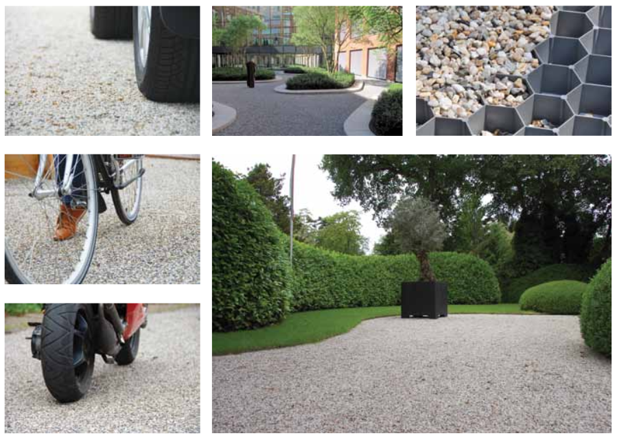 Premium Wabenmatte Standard 120x80x3,2 cm inkl. SEO Antiunkrautvlies Kiesgitter Kiesmatte