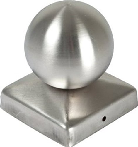 1-St-ck-101-mm-MIT-KUGEL-PREMIUM-Pfostenkappen-EdelstahlcHJyNDyrVgQjJRrP7IjBGYNrOK Pfostenkappe Edelstahl Pyramide mit Kugel Zaunkappe Kappe für Pfosten V2A