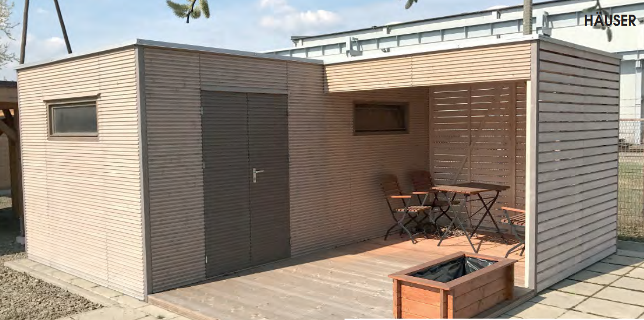 MH2-Cubo-3050-270-AN Premium Gartenhaus MH2 Cubo 3050 + 270 AN
