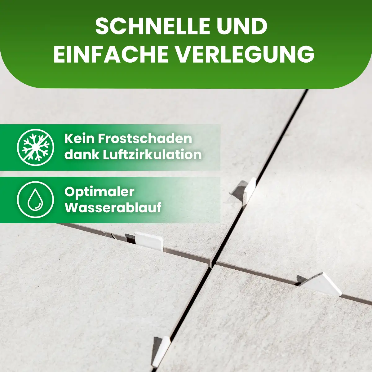 Plattenlager Pro justierbar 64–110 mm für Terrassenplatten