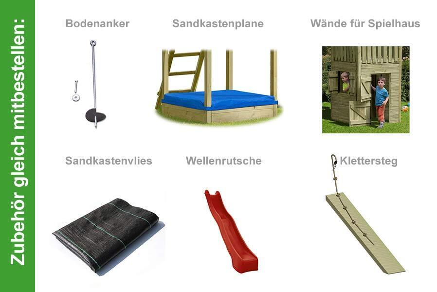 s-l1600ffSLB9uJAOFzb1Z Spielturm Premium S für Kinder mit Sandkasten und Schaukel