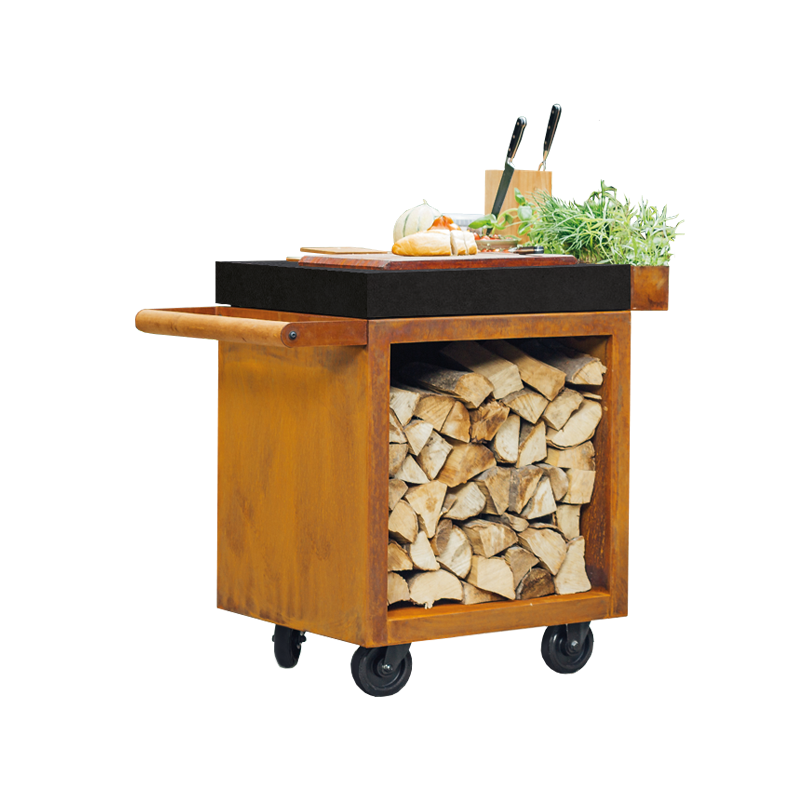 Mise en Place Table Corten 65 PRO Keramik Dunkelgrau