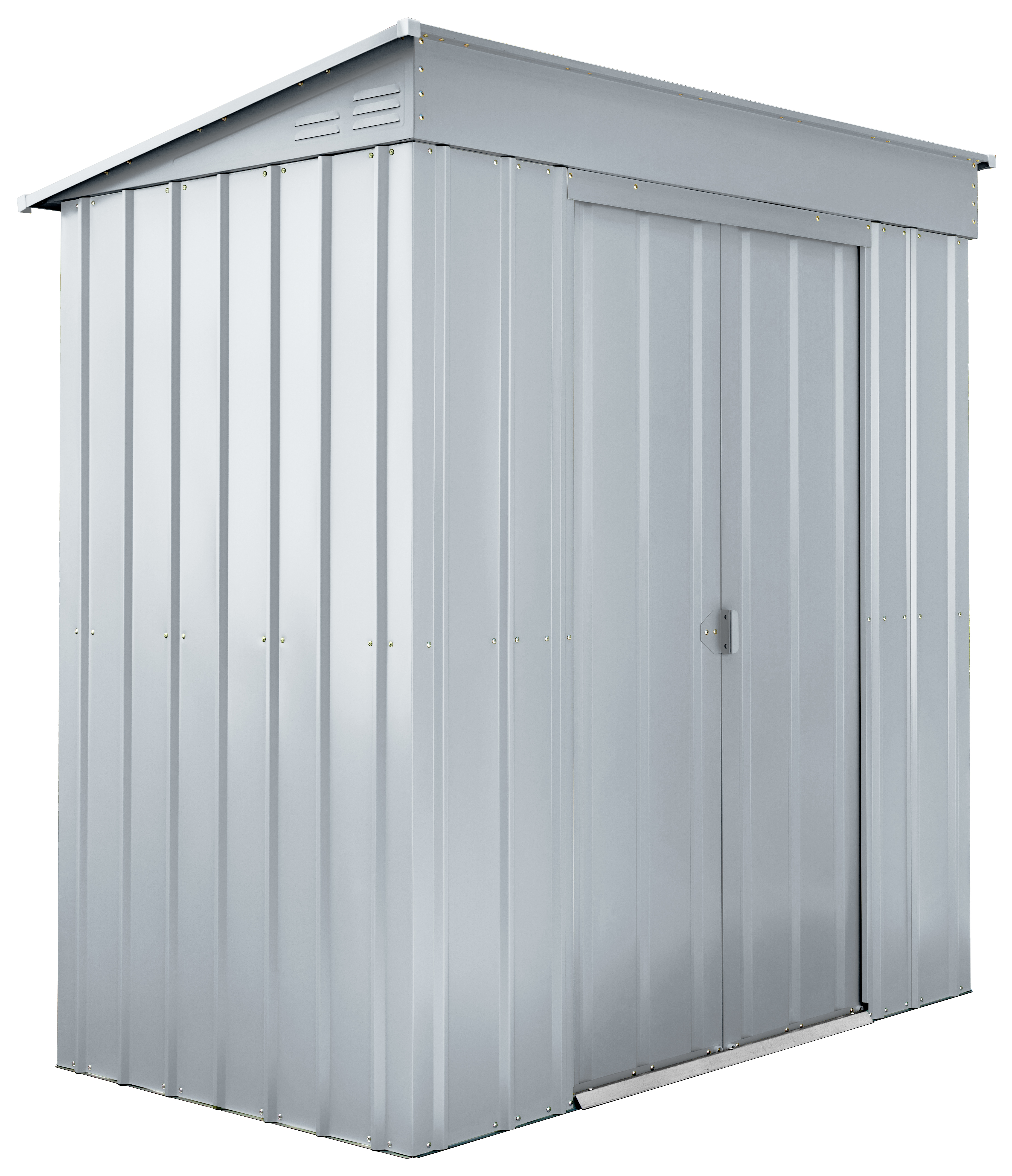 Gerätehaus Pultdach "Skillion" 64, silber metallic