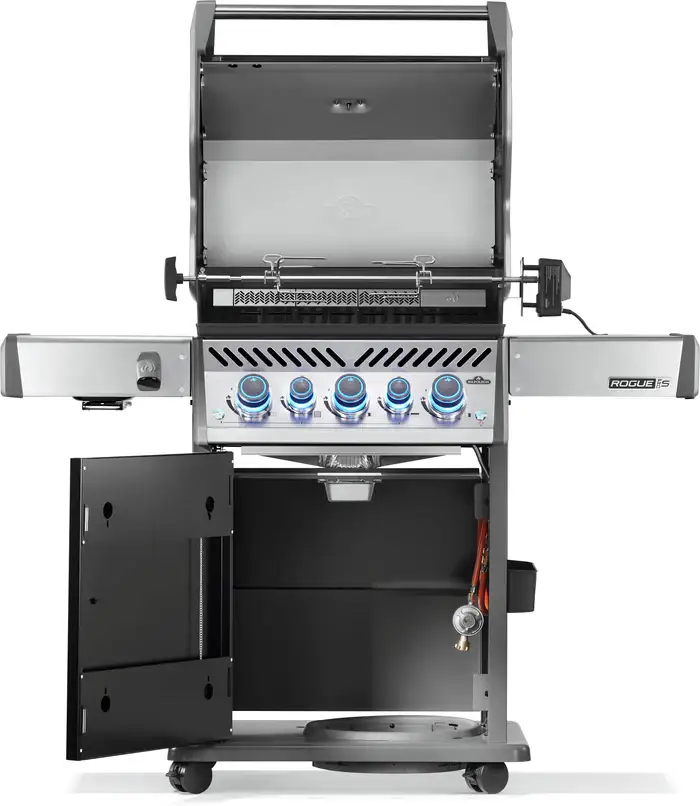 Napoleon Rogue PRO-S 425 Gasgrill schwarz mit Gussrosten & Drehspieß