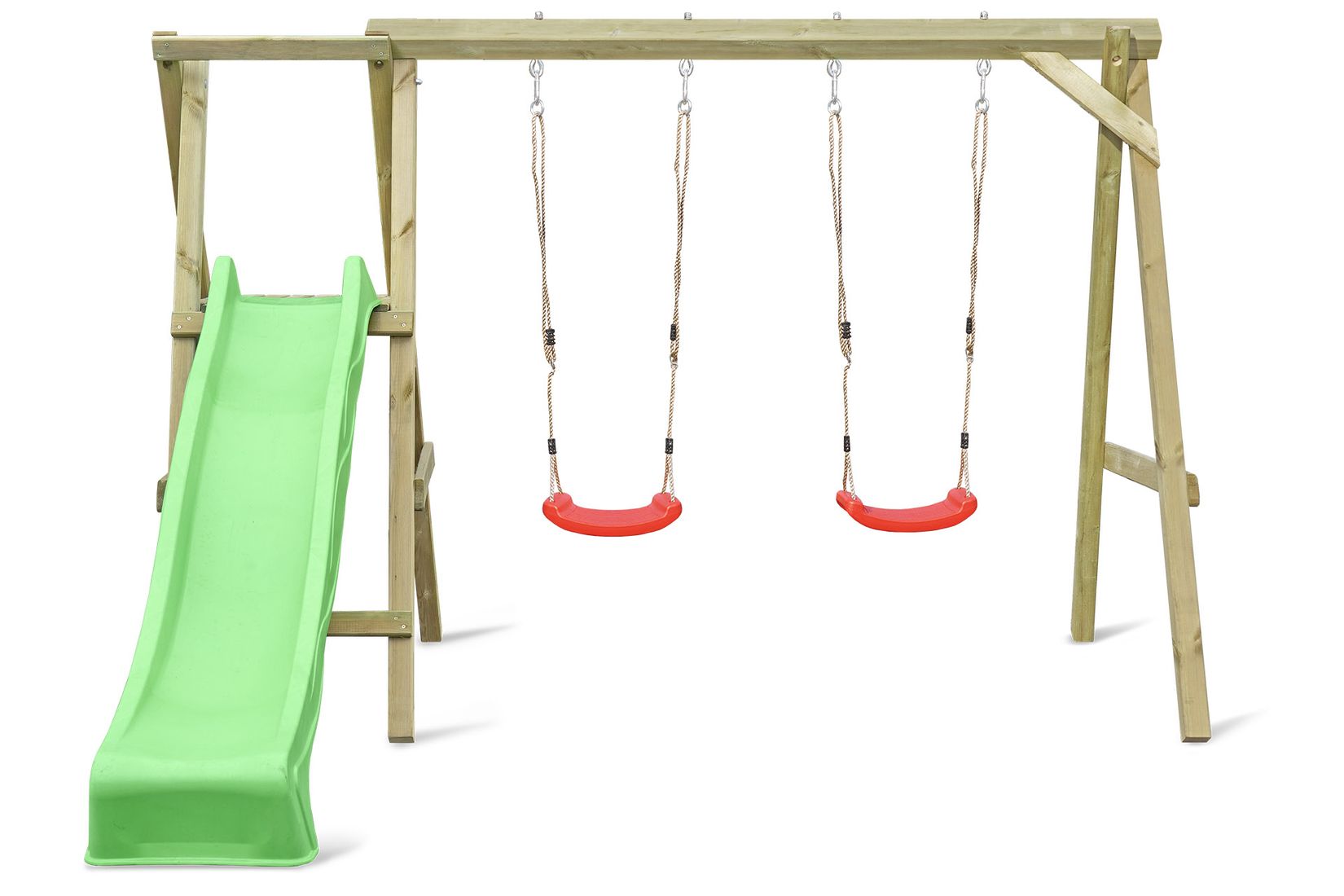 67161-67165-W3dcY1Qd3T0cEAN Schaukelgerüst Typ 4.2 mit Doppelschaukel und Rutsche für Kinder
