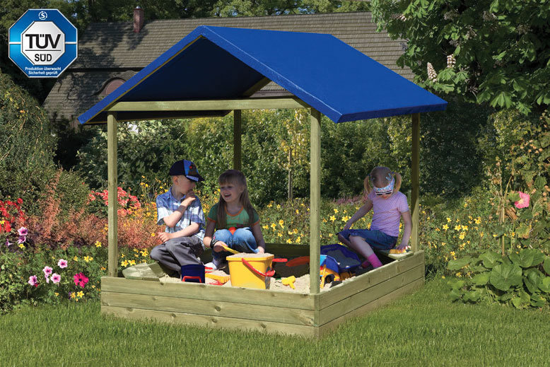 Sandkasten Sophie 152 x 152 cm TÜV geprüft