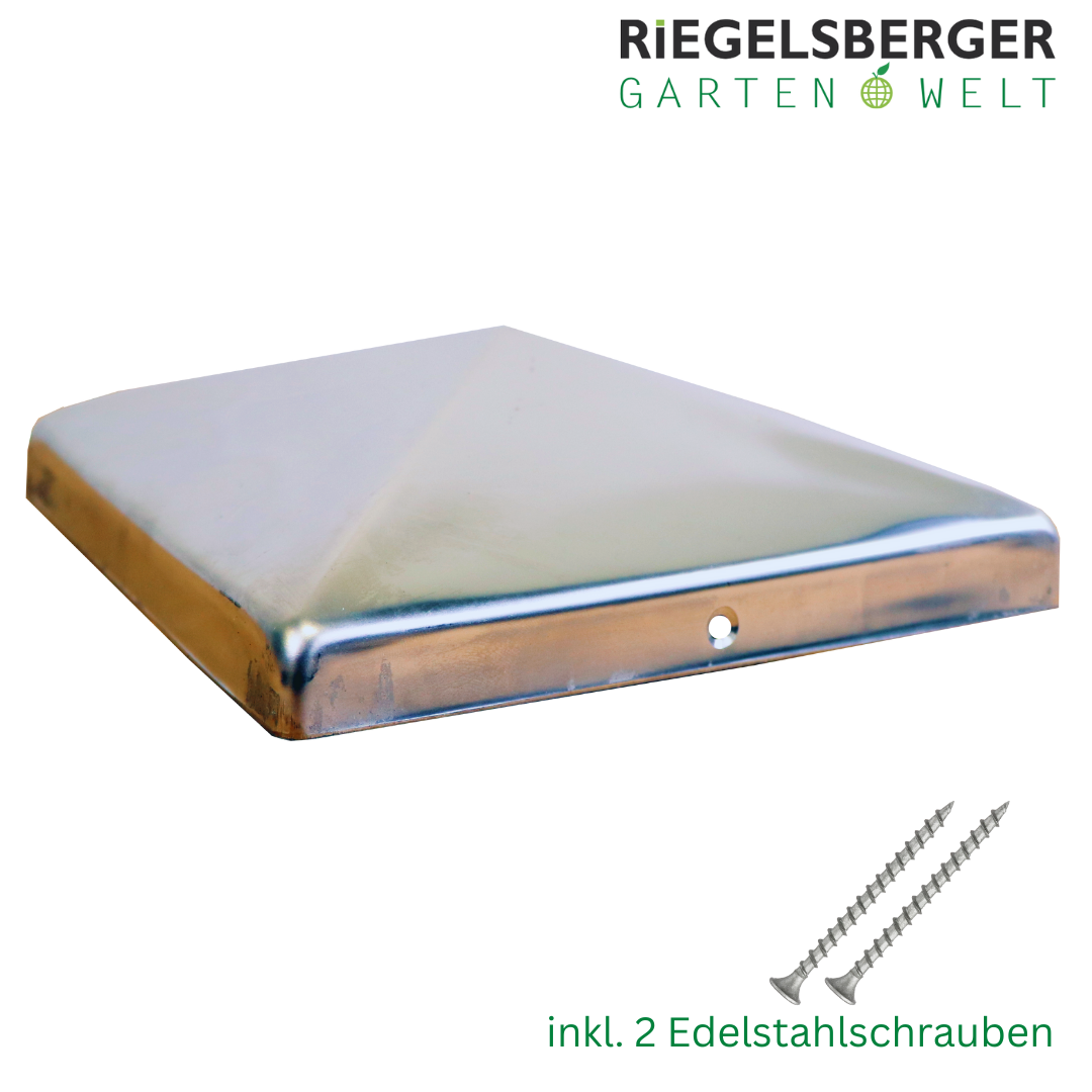 1Uwan3QGkqjDNG Pfostenkappe Edelstahl Pyramide Zaunkappe Kappe für Pfosten V2A