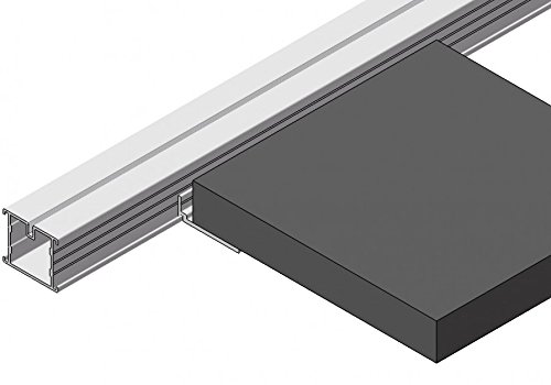 Plattentr-ger-Alu_2 Plattenträger Bodenträger aus Aluminium für Aluschienen S, M & L inkl. 2 Bohrschraube MADE IN GERMAN
