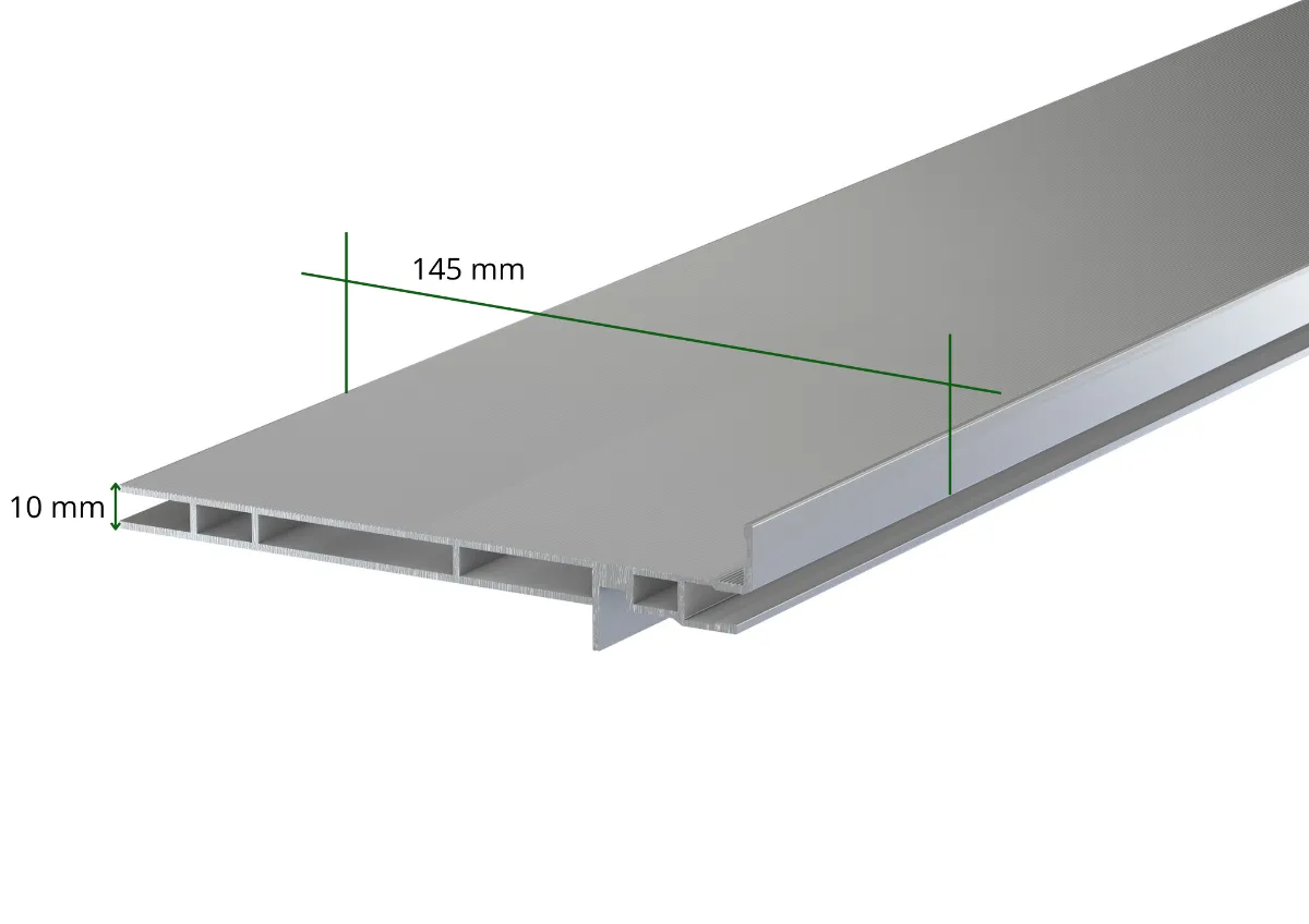 Randabschluss für Plattenlager PRO Seitenverblendung