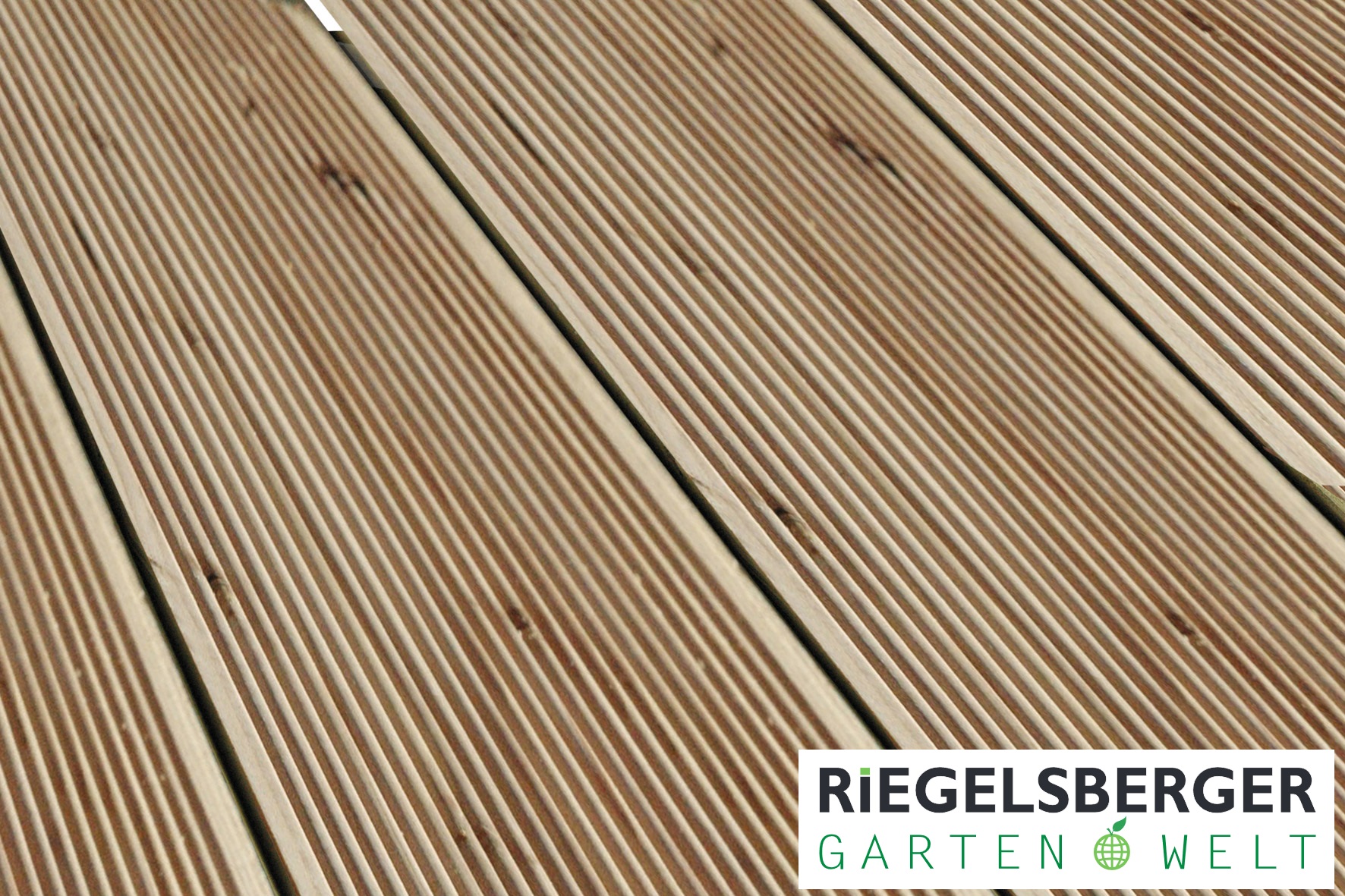 Terrassendielen Lärche 45x142x4000 mm geriffelt Dielen Bohlen Bretter