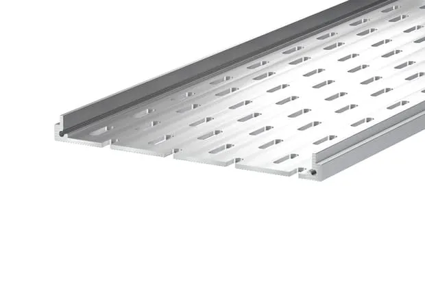 Aluminium Unterrinne Base für Rinne Pro 150x20 mm Länge 1950 mm