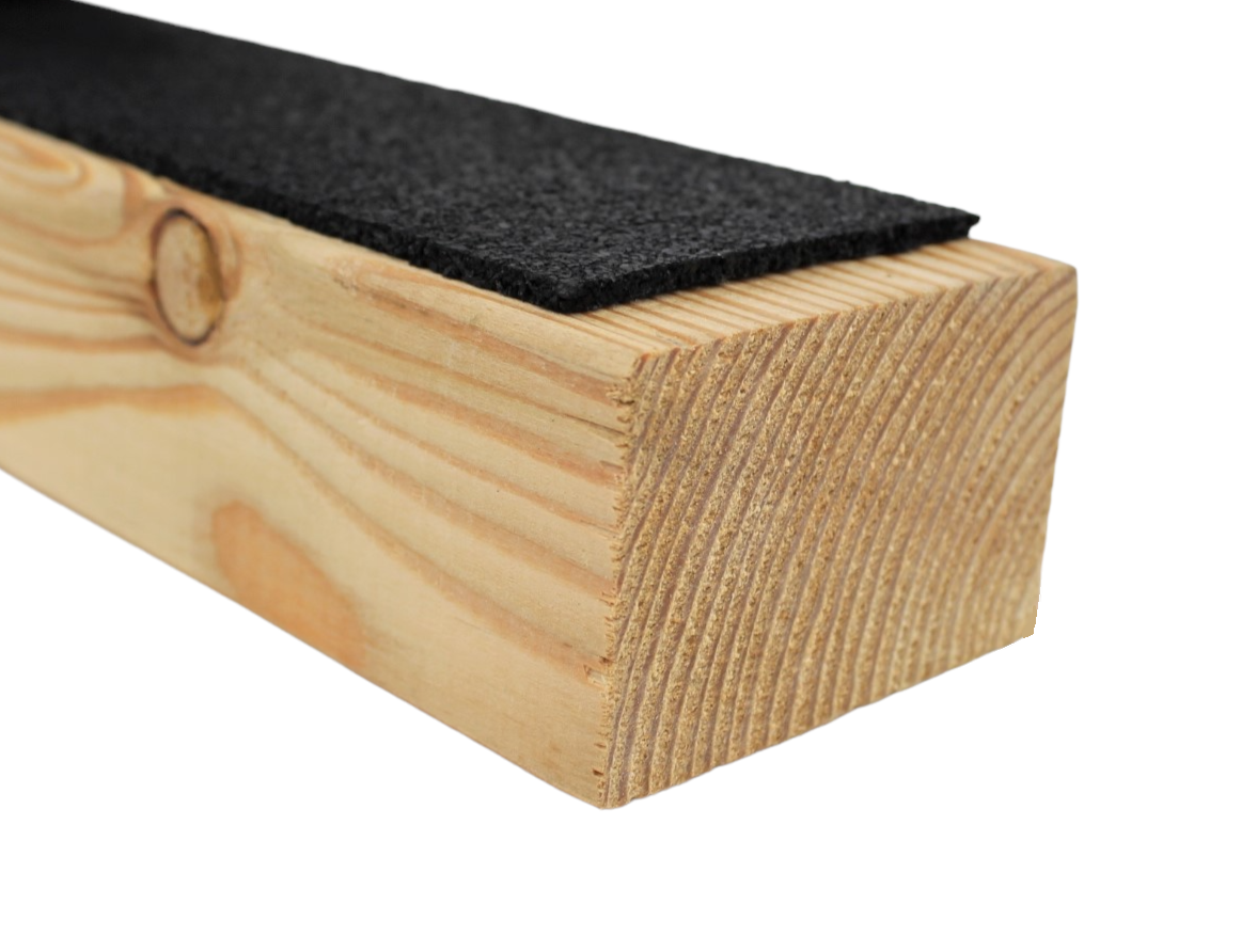 Padrolle_3x60_mit-Holz Padrolle 3x60x20000 mm Gummipad Pad Terrassenpad Gummigranulat Gummiunterlage Isopad