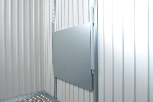 40011_Klapptisch_GHH_GHP_GHA_GHE_GS_Zubehoer2 Biohort Klapptisch zu Gerätehäuser und (Geräteschrank) - (Lagerartikel)