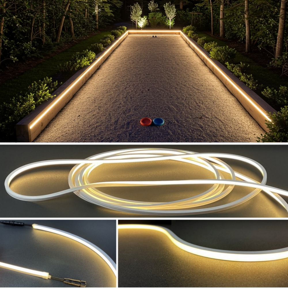  Silikon 24V LED Streifen 1 cm breit für Wegebeleuchtung