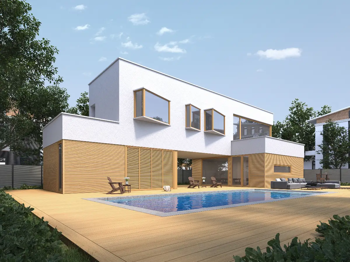 WPC Fassadenprofil Castellation Pro 35 – 33 x 215 mm Länge 20 cm