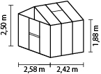 SK_GWH_Zeus_6200_40003477_40003478_40003479_40003480_40003481_40003482 Gewächshaus Zeus 6200 ESG/HKP, schwarz