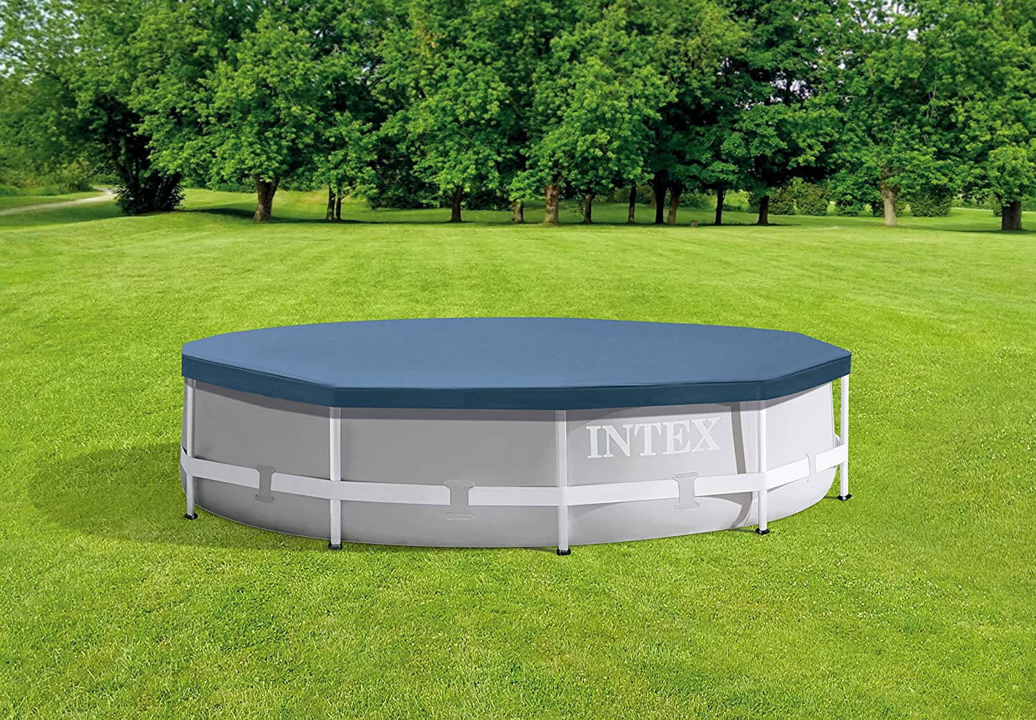 Intex Round Pool Cover - Poolabdeckplane - Ø 305 cm - Für Metal und Prism Frame Pool