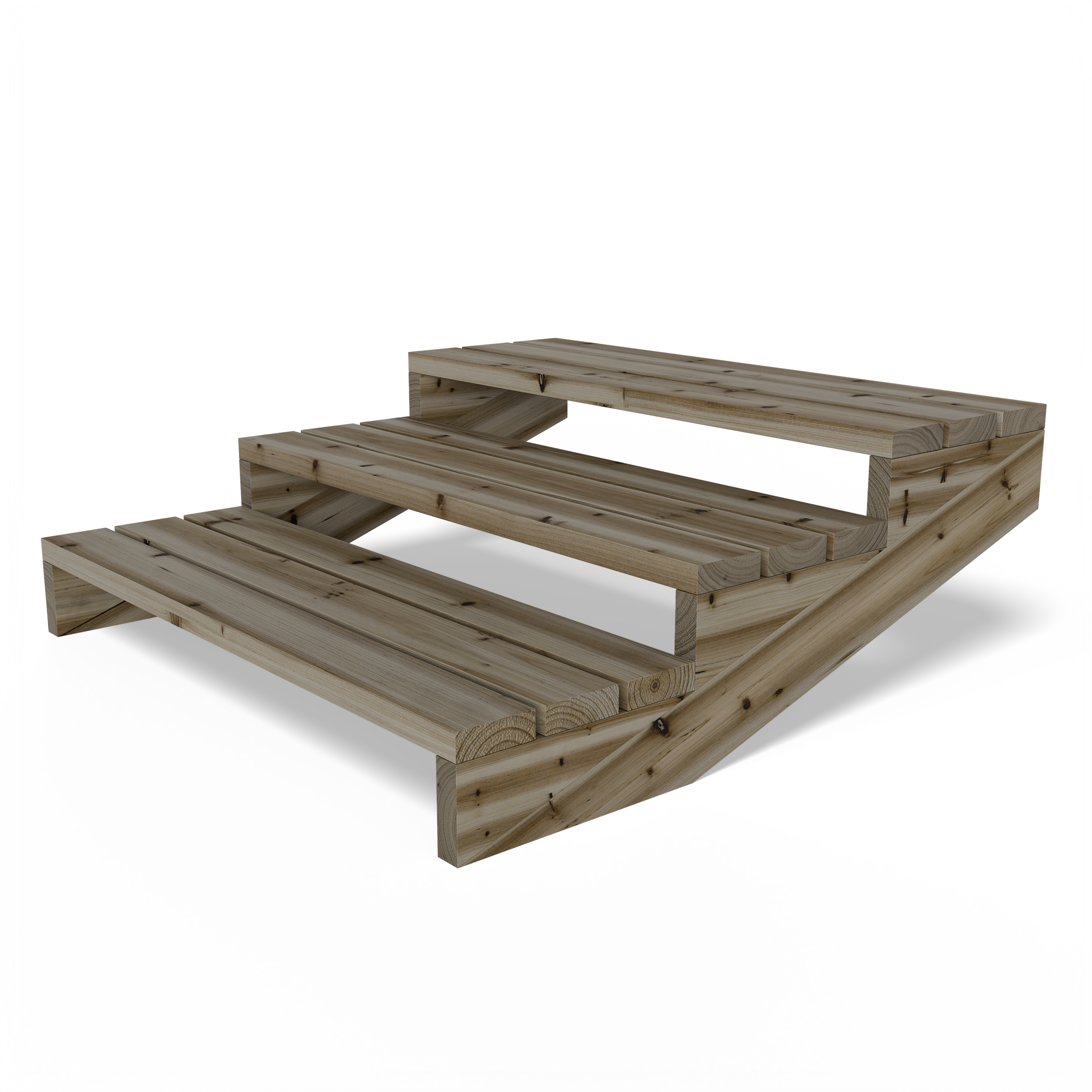 Gartenwelt Regelsberger Außentreppe Terrassentreppe Aus Lärche Treppe Stufen Wangentreppe Brete