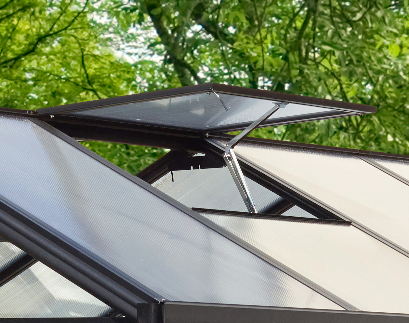 Alu-Dachfenster für Zeus o. Glas, schwarz